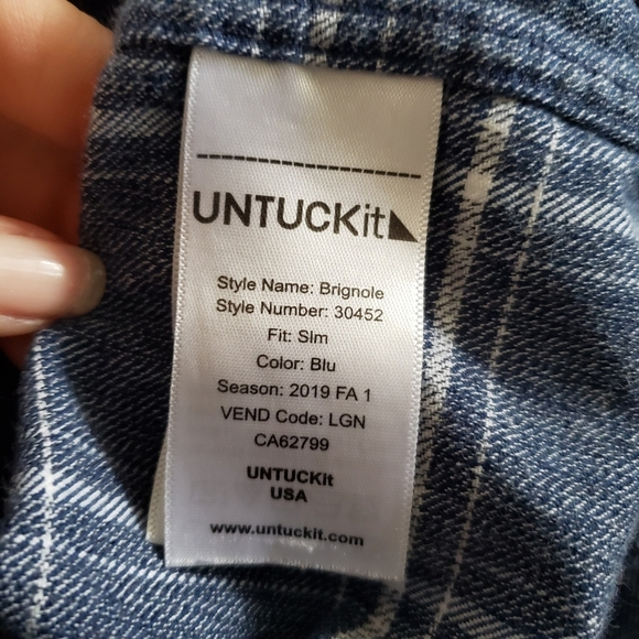 UNTUCKit flannel shirt - Picture 5 of 7